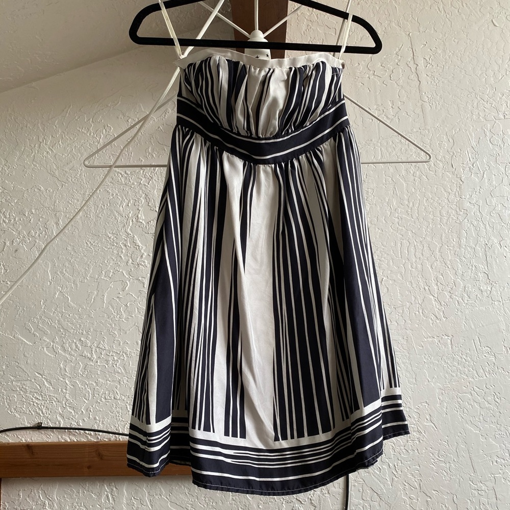 Corey Lynn Calter dress 4 pockets boning stripes